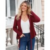 Clearlove Women's Long Sleeve Collared Open Front Cardigan Sweaters Lightweight Button Down Knit Sweater - 3 of 4