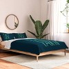 Deny Designs Leah Flores Peace On Earth Type Comforter and Pillow Sham Blue - 2 of 4