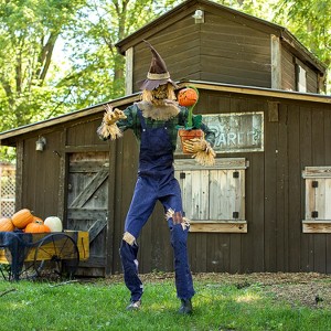 Seasonal Visions Animated Rotten Harvester Halloween Decoration - 7 ft - Blue - 1 of 1