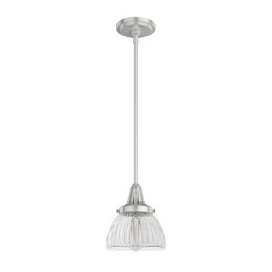 Hunter Fans Cypress Grove 1 - Light Pendant in  Brushed Nickel - 1 of 2