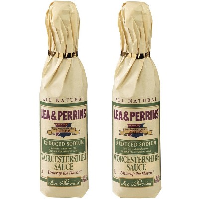 2 Pack - Lea & Perrins Reduced Sodium Worcestershire Sauce, 10 fl. oz. Bottle