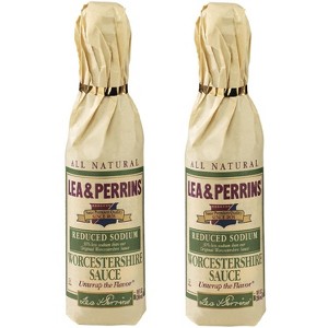 2 Pack - Lea & Perrins Reduced Sodium Worcestershire Sauce, 10 fl. oz. Bottle - 1 of 1