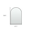 HomeRoots 39" Black Arch Metal Framed Bathroom Vanity Mirror - 3 of 4