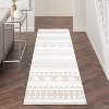 Washable Boho Area Rug Non Slip Low Pile Indoor Carpet Stain Resistant Soft Floor Cover for Living Room Bedroom Office - 3 of 4