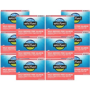 Wild Planet Wild Smoked Pink Salmon - Case of 12/3.9 oz - 1 of 4