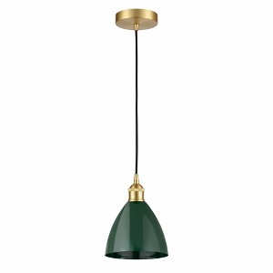 Plymouth Dome - 1 Light Cord Hung Mini Pendant In Industrial Style-11.25 Inches Tall and 7.5 Inches Wide - 1 of 1