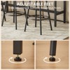 PAGED Bar Stools and Table Set of 7 with 6 PU Leather Counter Stools and 1 Modern High Dining Table for Dining Room - 3 of 4