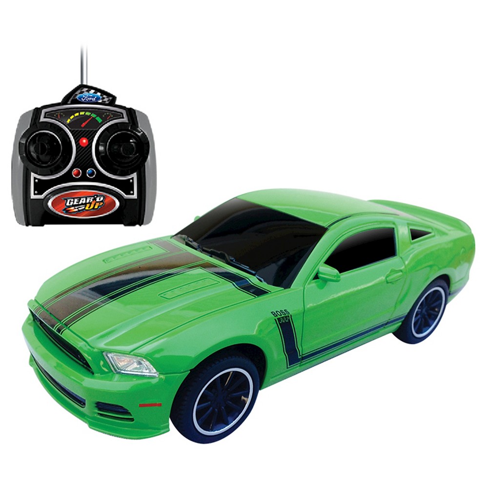 UPC 887030226026 product image for Jam'n Products Gear'd Up Mustang Boss 302 Remote Control Vehicle, Green 1:24 Sca | upcitemdb.com