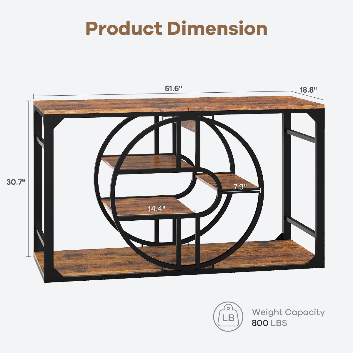52'' Metal Aquarium Stand with Power Outlets, Cabinet for Fish Tank Accessories Storage - Suitable for Fish Tank Stand, Turtle, Reptile Terrarium - thumbnail 2