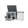 FURNIinspire 3D Outdoor Indoor Poultry Cage Small Animal House Outdoor Chicken Hutch Coop with Running Cage,62.99"*29.44"*31.22" - 2 of 4