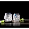 JoyJolt Star Wars New Hope Obi-Wan Kenobi Blue Lightsaber Stemless Drinking Glass - 15 oz - Set of 2 - 4 of 4