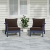 WestinTrends Avalon Outdoor Patio HDPE Sectional Sofa with Patio Cushions - 2 of 4