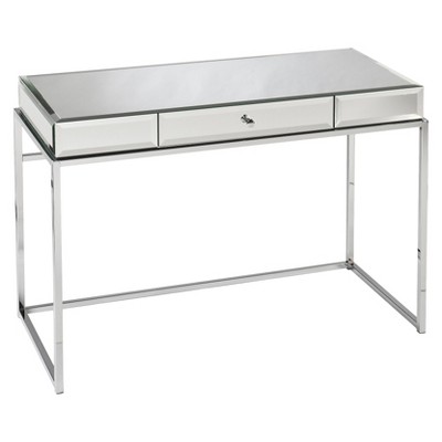 Modern Glass Mirrored Desk Aiden Lane Target