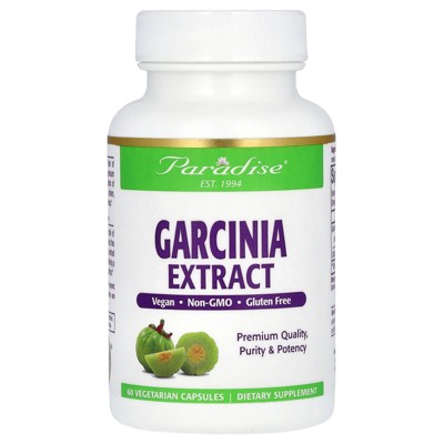 Paradise Herbs Garcinia Extract, 500 mg, 60 Vegetarian Capsules
