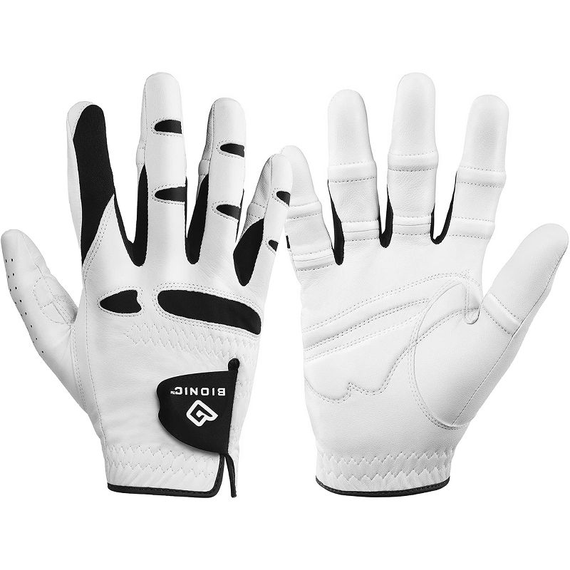 Bionic Men's StableGrip Natural Fit Right Hand Golf Glove - White/Black, 1 of 5