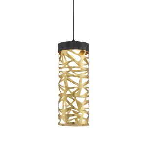 George Kovacs Lighting Golden Eclipse 1 - Light Pendant in  Coal/Honey Gold - 1 of 1