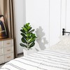 Artificial Fiddle Leaf Fig Plants 22''-39'' Fake Ficus Lyrata Plant , Perfect for Home Indoor Outdoor Office Modern Decor - 4 of 4