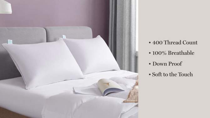 Standard 400 Thread Count Down Bed Pillow - Martha Stewart, 2 of 6, play video