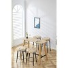 NicBex Set of 2 Bar Stools for Kitchen Island,Counter Bar Stools with Golden Footrest,Bar Chairs for Dining Rooms,Kitchens - 3 of 4