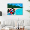 30" x 40" Chou Chou Beach by Synthia Saint James Canvas Art Print - Masterpiece Art Gallery - 2 of 4