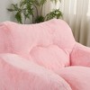 Gulches Blush Pink Bean Bag Seat - 47in Oversized Lounge Chair with Supportive Armrests - 4 of 4