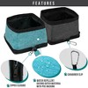 PetAmi Collapsible Dog Bowls 2 Pack, Food and Water Travel Set, Portable Pet Dish No Spill, Foldable Lightweight BPA Free Leakproof - 3 of 4
