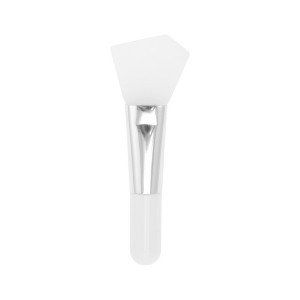 Unique Bargains Short Handle Facial Mask Brush Silver Tone 1 Pc - 1 of 4