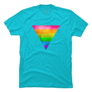 Adult Design By Humans Pride Rainbow Galaxy Triangle By TheRandom T-Shirt - 1 of 2