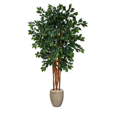 Nearly Natural 5.5-ft Sakaki Artificial Tree With 1470 Bendable ...