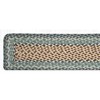 Earth Rugs Rectangle Stair Tread – Dark Green Braided Jute, 27"x8.25", Stair Rug - 3 of 3