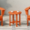 WestinTrends All-Weather Outdoor Patio Round Poly Adirondack Side Table - 2 of 4