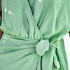 Women's Belted Short Sleeve Mini Wrap Dress - Cupshe - image 3 of 4