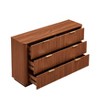 NicBex 55" 6-Drawer Walnut Dresser Modern Curved Wave Design, TV Stand & Organizer for Bedroom/Living Room/Hallway - 3 of 4