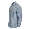 Gioberti Men's Western Plaid Long Sleeve Shirt with Pearl Snap-on - 3 of 3