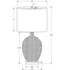 Monarch Specialties Lighting 28inchH Table Lamp Cream Ceramic Ivory / Cream Shade Contemporary - 3 of 4