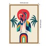 Kate & Laurel All Things Decor 18"x24" Sylvie Modern Vibrant Rainbow Geese Framed Canvas by Rachel Lee Natural - 2 of 4