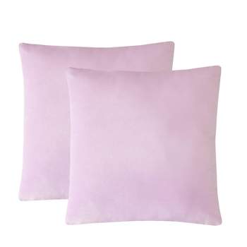 Velvet Textured Solid Decorative Throw Pillow Set - Candies