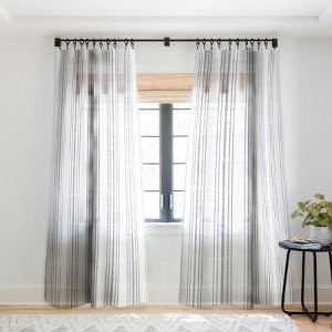 Holli Zollinger AEGEAN MULTI STRIPE Single Panel Sheer Window Curtain - Deny Designs - 1 of 4