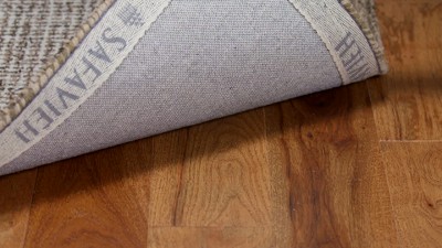 Handcrafted Abstract Tufted Wool-Synthetic Blend Rug - 6' x 9' Gray