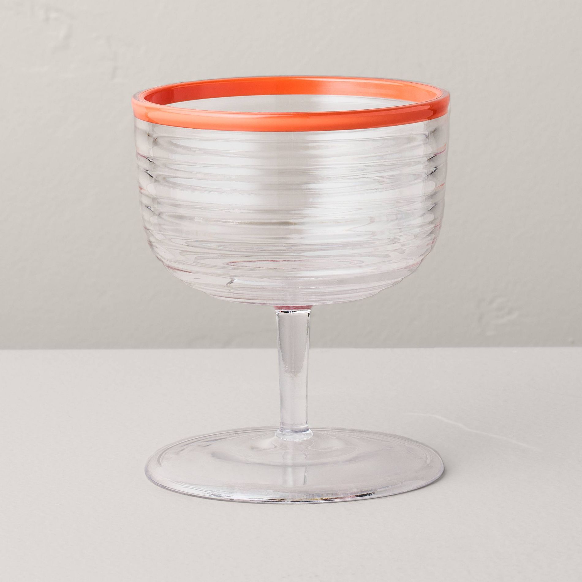 8 fl oz Tritan Plastic Coupe Glass - Hearth & Hand™ with Magnolia