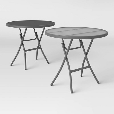 Folding patio bistro table target hot sale