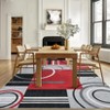 Washable Area Rug Modern Geometric Accent Rug, Non-Slip Contemporary Floor Mat - 4 of 4