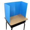 Flipside Products Blue Premium Corrugated Plastic Study Carrel, Pack of 24 - 2 of 4