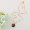Natural Stone Heart Gemstone Healing Crystal Pendant Lucky Blessing Energy Necklace for Women Men - 2 of 4