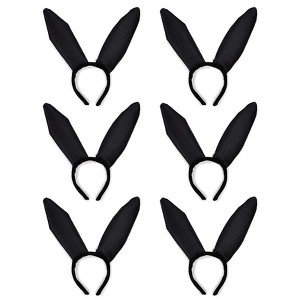 Spooky Central 6 Pack Bunny Ears Cosplay Headbands for Women, Halloween Costume, 5.1 x 4.1 in - 1 of 4