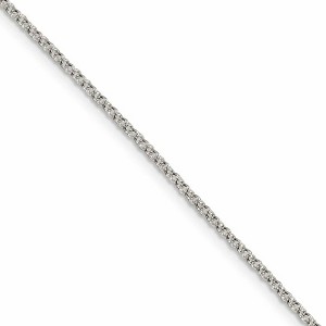 Black Bow Jewelry 1.5mm Rhodium Plated Sterling Silver Rolo Chain Necklace, 18-20 Inch - 1 of 4