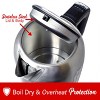 Brentwood 1500 Watt Stainless Steel 1.7 Liter Electric Kettle with 5 Temperature Presets in Silver - 3 of 4