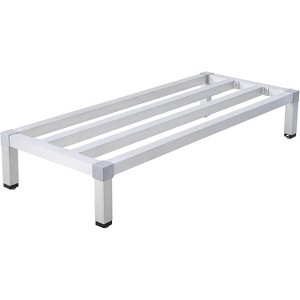 Aluminum Dunnage Rack  Weight Capacity Off-Floor Storage Shelf for Grocery Stores & Kitchens - 1 of 4