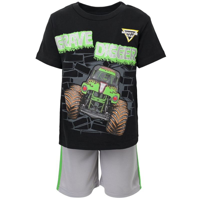 Monster Jam Graphic T-Shirt and Shorts Outfit Set Toddler, 5 of 8