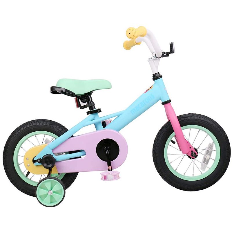 Joystar Macaroon 14 Inch Ages 3 to 5 Kids Boys Girls Toddler Balance Training Wheels Coast Brake Bike Bicycle, Pastel, 1 of 6